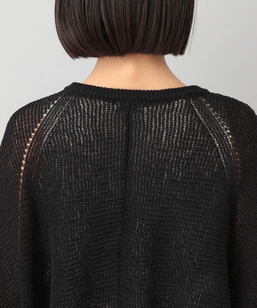 A part by（アパートバイ）の「メッシュVネックカーディガン（カーディガン/ボレロ・レディース・アイボリー/ブラック/ブラウン系その他2/グリーン系その他2・FREE）」の11枚目の写真