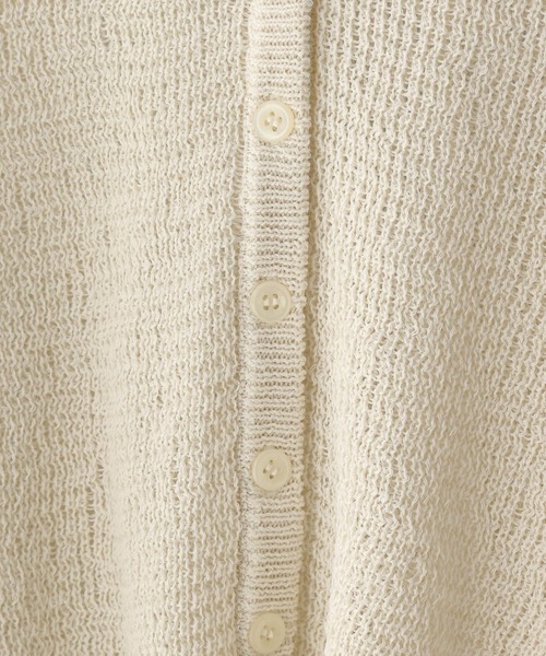 A part by（アパートバイ）の「メッシュVネックカーディガン（カーディガン/ボレロ・レディース・アイボリー/ブラック/ブラウン系その他2/グリーン系その他2・FREE）」の22枚目の写真