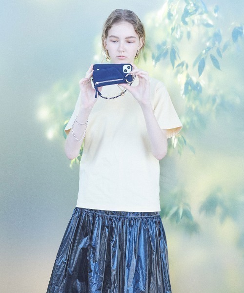 ajew（エジュー）の「ajew/エジュー/Dress NYLON チェーンストラップ12Pro/12（スマホケース/カバー・レディース・ネイビー/ベージュ/イエロー/ブラック・FREE）」の16枚目の写真