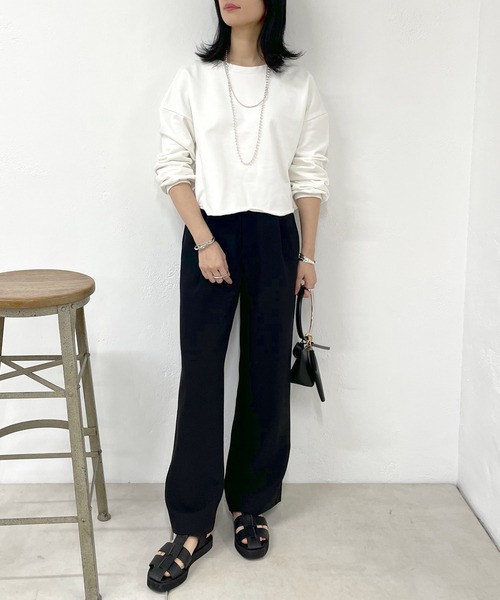 大人気！まとめ一覧 SHENERY（シーナリー）の「カットオフショートスウェット トップス
