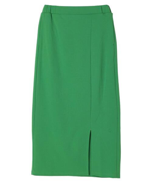 Green　Parks（グリーンパークス）の「カットジョーゼットIラインスカート（スカート・レディース・ブラック/グリーン/アイボリー・FREE）」の17枚目の写真