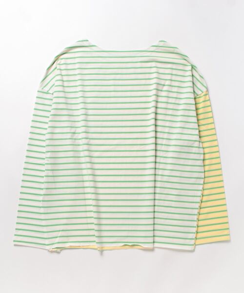 セール】クレイジーパターンボーダーカットソー（Tシャツ
