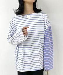 SHENERY | クレイジーパターンボーダーカットソー(Tシャツ/カットソー)
