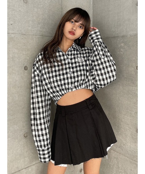 ENVYM（アンビー）の「ローウエストプリーツSK（スカート・レディース・ベージュ/グレー/ブラック・SMALL/MEDIUM）」の11枚目の写真