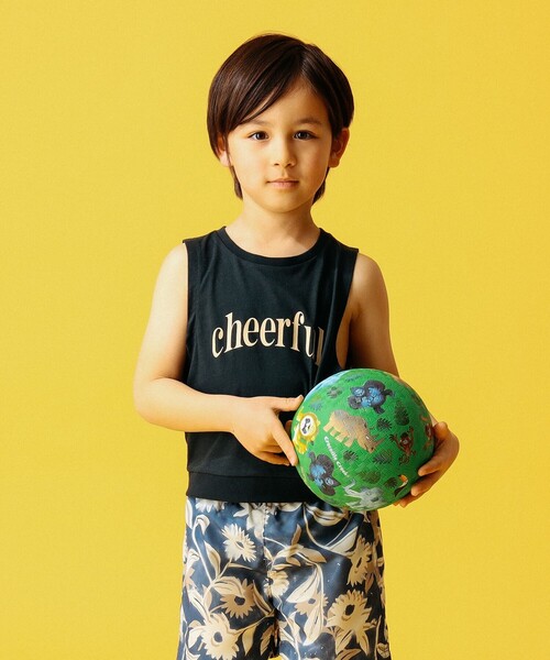 B:MING by BEAMS（ビーミングバイビームス）の「B:MING by BEAMS / フロントプリント タンクトップ（100～140cm）（タンクトップ・キッズ・ベージュ/ダークグリーン・100/110/120/130/140）」の15枚目の写真