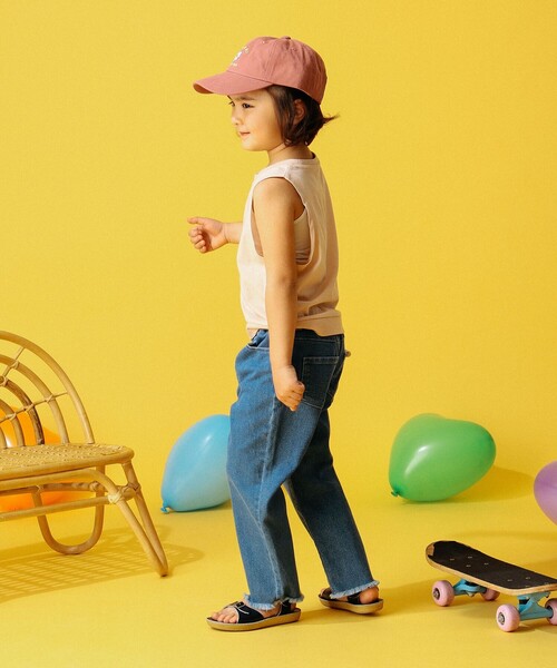 B:MING by BEAMS（ビーミングバイビームス）の「B:MING by BEAMS / フロントプリント タンクトップ（100～140cm）（タンクトップ・キッズ・ベージュ/ダークグリーン・100/110/120/130/140）」の3枚目の写真