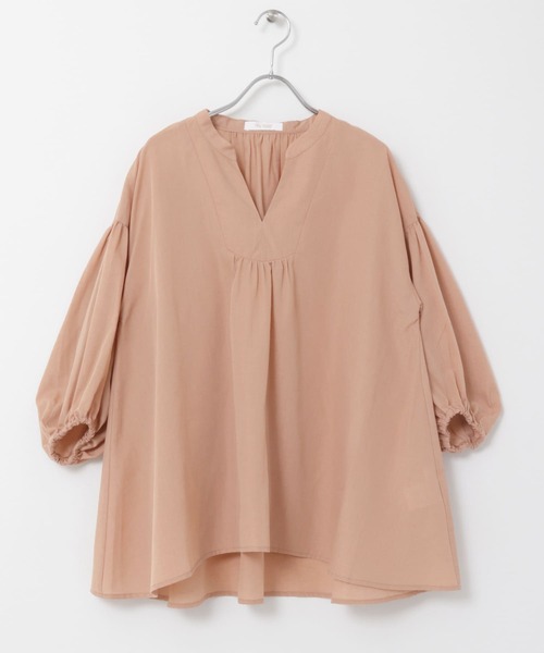 F by ROSSO(エフバイロッソ)の「『URTECH Smart Linen Touch』F by ROSSOイージーリネンボリュームBL(シャツ/ブラウス・レディース・チャコールグレー/ピンク/ベージュ系その他/グリーン系その他/ライトベージュ・FREE)」の9枚目の写真