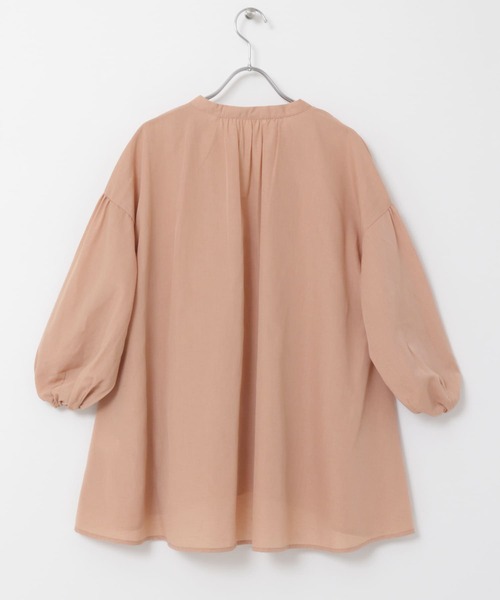 F by ROSSO(エフバイロッソ)の「『URTECH Smart Linen Touch』F by ROSSOイージーリネンボリュームBL(シャツ/ブラウス・レディース・チャコールグレー/ピンク/ベージュ系その他/グリーン系その他/ライトベージュ・FREE)」の10枚目の写真