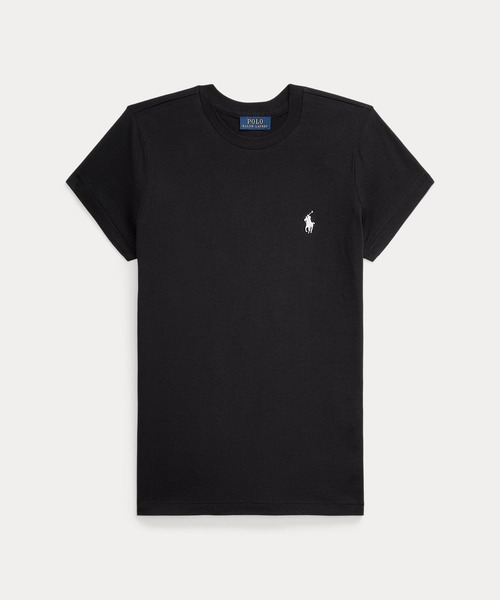 POLO RALPH LAUREN(ポロ ラルフ ローレン)の「コットン ジャージー クルーネック Tシャツ(Tシャツ/カットソー・レディース・ブラック系1・XS/M/L/S/XL)」の7枚目の写真