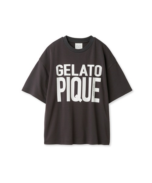 gelato pique(ジェラートピケ)の「【UNISEX】ワンポイントBIGロゴプルオーバー(Tシャツ/カットソー・レディース・ダークグレー/アイボリー・S-M/M-L)」の17枚目の写真