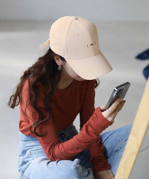 Bab（バブ）の「ロゴ刺繍キャップ（キャップ・レディース・ベージュ/オフホワイト・ONESIZE）」の9枚目の写真