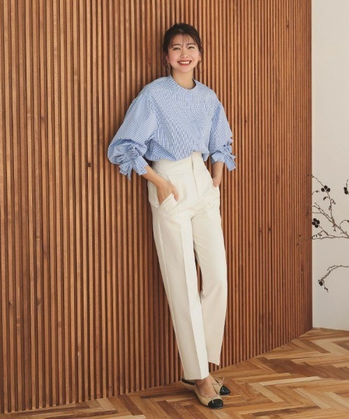 DONOBAN(ドノバン)の「袖リボンブラウス(シャツ/ブラウス・レディース・ブルー系その他/ブルー系その他2/ホワイト/ストライプ/グレイッシュベージュ/ピンク系その他・FREE)」の16枚目の写真