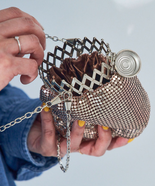 macaroni edge（マカロニエッジ）の「〈macaroni edge/マカロニエッジ〉ジャバラポーチ（ショルダーバッグ・レディース・ブロンズ/シルバー/ブラック/ゴールド・ONE SIZE）」の13枚目の写真