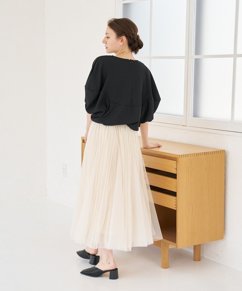 a:mure(アミュール)の「チュールスカート(スカート・レディース・ブラック/ホワイト・F)」の12枚目の写真