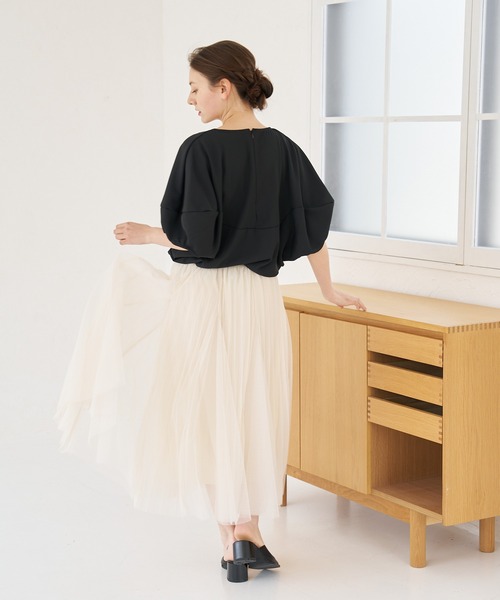 a:mure(アミュール)の「チュールスカート(スカート・レディース・ブラック/ホワイト・F)」の14枚目の写真