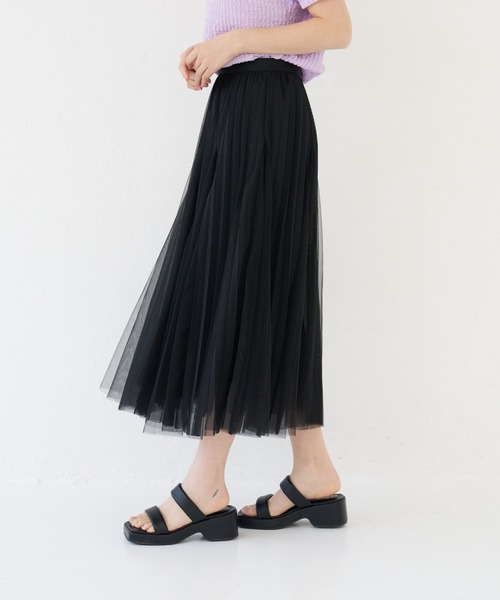 a:mure(アミュール)の「チュールスカート(スカート・レディース・ブラック/ホワイト・F)」の19枚目の写真