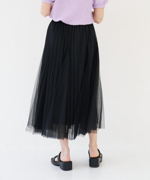 a:mure(アミュール)の「チュールスカート(スカート・レディース・ブラック/ホワイト・F)」の20枚目の写真