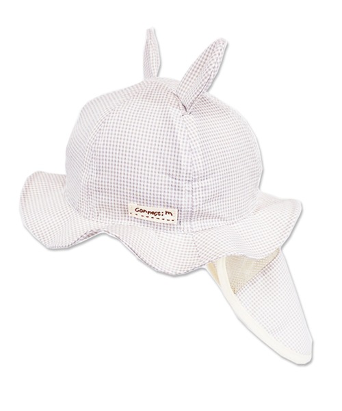 connect M(コネクトエム)の「アニマルメッシュ付HAT(ハット・キッズ・ネイビー/ライトベージュ・48cm/50cm)」の3枚目の写真