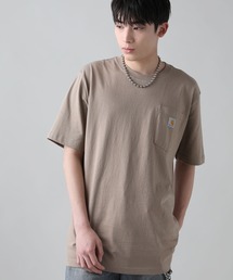 Carhartt/カーハート オーバーサイズ ワンポイントロゴ ポケ付き半袖Tシャツ