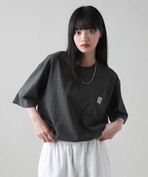 オーバーサイズ★ カーハート ワークシャツ ワンポイントロゴ 90s ゆるだぼ Carhartt カーハート ワークシャツ メンズ 半袖 ボタンダウン
