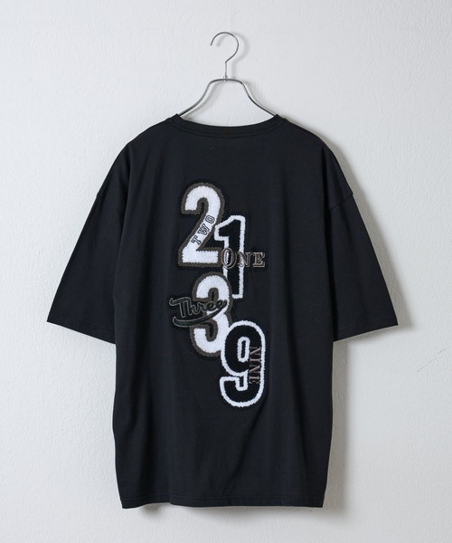 COLONY 2139（コロニートゥーワンスリーナイン）の「さがら刺繍半袖T（Tシャツ/カットソー・メンズ・ブラック/ホワイト・MEDIUM/LARGE）」の2枚目の写真