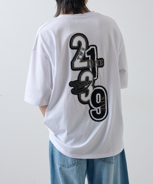 COLONY 2139（コロニートゥーワンスリーナイン）の「さがら刺繍半袖T（Tシャツ/カットソー・メンズ・ブラック/ホワイト・MEDIUM/LARGE）」の20枚目の写真