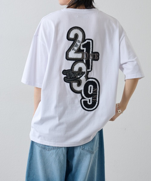 COLONY 2139（コロニートゥーワンスリーナイン）の「さがら刺繍半袖T（Tシャツ/カットソー・メンズ・ブラック/ホワイト・MEDIUM/LARGE）」の21枚目の写真