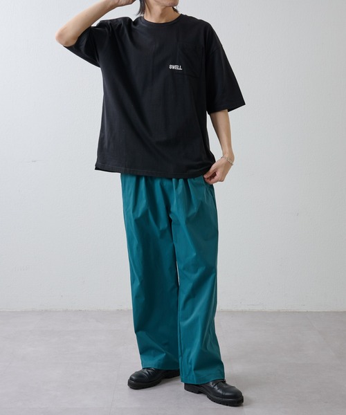 COLONY 2139（コロニートゥーワンスリーナイン）の「さがら刺繍半袖T（Tシャツ/カットソー・メンズ・ブラック/ホワイト・MEDIUM/LARGE）」の3枚目の写真