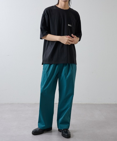 COLONY 2139（コロニートゥーワンスリーナイン）の「さがら刺繍半袖T（Tシャツ/カットソー・メンズ・ブラック/ホワイト・MEDIUM/LARGE）」の4枚目の写真