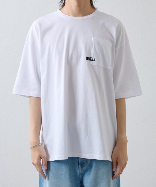 COLONY 2139（コロニートゥーワンスリーナイン）の「さがら刺繍半袖T（Tシャツ/カットソー・メンズ・ブラック/ホワイト・MEDIUM/LARGE）」の7枚目の写真