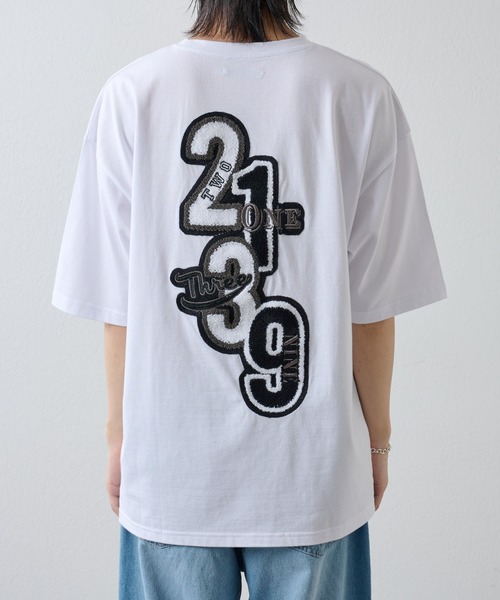 COLONY 2139（コロニートゥーワンスリーナイン）の「さがら刺繍半袖T（Tシャツ/カットソー・メンズ・ブラック/ホワイト・MEDIUM/LARGE）」の9枚目の写真