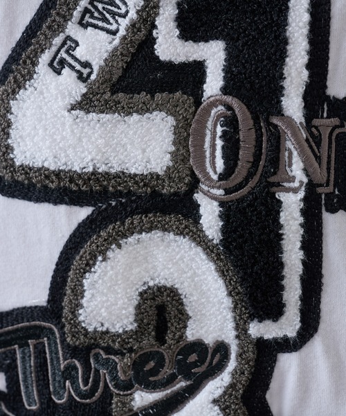 COLONY 2139（コロニートゥーワンスリーナイン）の「さがら刺繍半袖T（Tシャツ/カットソー・メンズ・ブラック/ホワイト・MEDIUM/LARGE）」の16枚目の写真