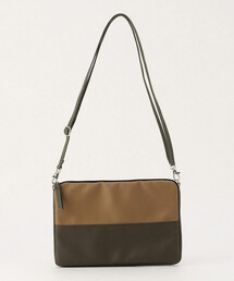 COMME　CA COMMUNE | ★雑誌掲載商品★ フェイクレザー バイカラー スクエアーショルダーバッグ(ショルダーバッグ)