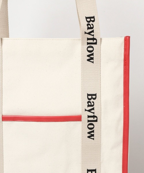 BAYFLOW(ベイフロー)の「オトナカツロゴテープトート(トートバッグ・レディース・オレンジ/ラベンダー/イエロー/ピンク/ホワイト/グリーン/レッド/ブラック/ブルー・FREE)」の16枚目の写真