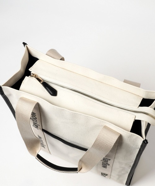 BAYFLOW(ベイフロー)の「オトナカツロゴテープトート(トートバッグ・レディース・オレンジ/ラベンダー/イエロー/ピンク/ホワイト/グリーン/レッド/ブラック/ブルー・FREE)」の17枚目の写真