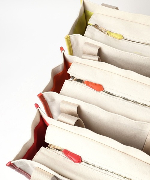 BAYFLOW(ベイフロー)の「オトナカツロゴテープトート(トートバッグ・レディース・オレンジ/ラベンダー/イエロー/ピンク/ホワイト/グリーン/レッド/ブラック/ブルー・FREE)」の12枚目の写真