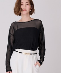 UR'S | シアーボートネックプルオーバー(Tシャツ/カットソー)