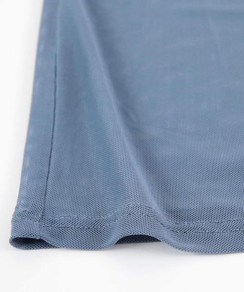 UR'S（ユアーズ）の「シアーボートネックプルオーバー（Tシャツ/カットソー・レディース・ブルー/ブラック/クリーム/ホワイト/チャコール/ネイビー/ピンク・M/S/L）」の12枚目の写真