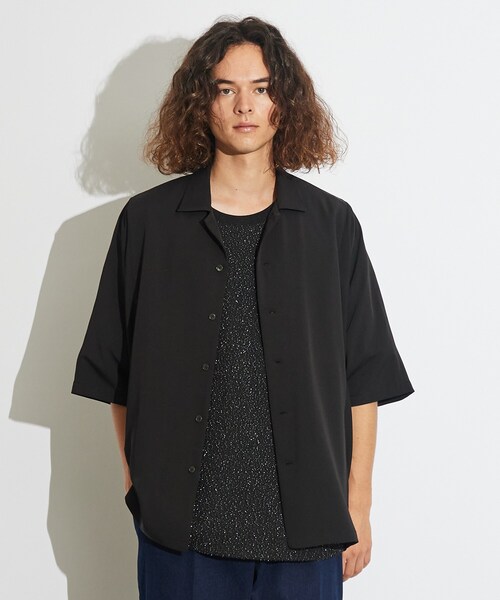 tk.TAKEO KIKUCHI（ティーケータケオキクチ）の「◆ムササビドルマンシャツ（シャツ/ブラウス・メンズ・ブラック/ネイビー/ライトベージュ・88）」の17枚目の写真