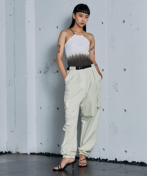 THINGS THAT MATTER（シングス ザット マター）の「THINGS THAT MATTER  VINTAGE TYPEWRITER WORK PANTS（カーゴパンツ・レディース・ラベンダー/イエロー/ブラック/ホワイト・1/2）」の13枚目の写真