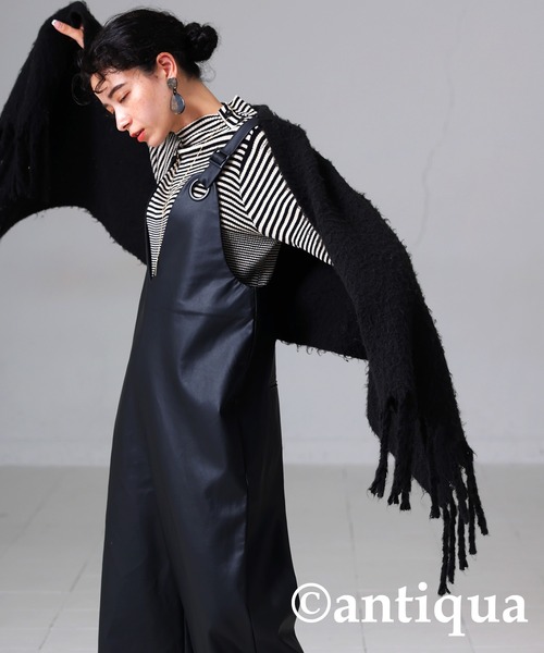 期間限定値下げ！【Freada】未使用　フェイクレザーサロペット FREAK´S STORE Freada フリーダ フェイクレザーサロペット