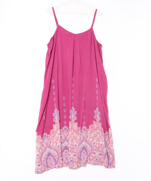 チャイハネ（チャイハネ）の「【チャイハネ】ジュピラキャミワンピース（ワンピース・レディース・ブラック/パープル/ホワイト/オレンジ/ターコイズブルー/イエロー/グリーン/ピンク・FREE）」の7枚目の写真