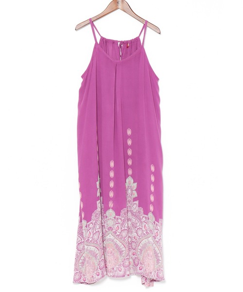 チャイハネ（チャイハネ）の「【チャイハネ】ジュピラキャミワンピース（ワンピース・レディース・ブラック/パープル/ホワイト/オレンジ/ターコイズブルー/イエロー/グリーン/ピンク・FREE）」の5枚目の写真