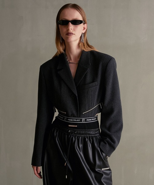 PRANK PROJECT(プランクプロジェクト)の「ロンパースジャケット / Rompers jacket(テーラードジャケット・レディース・グレー/ブラック・FREE)」の11枚目の写真