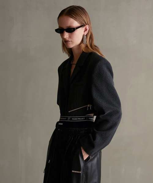 PRANK PROJECT(プランクプロジェクト)の「ロンパースジャケット / Rompers jacket(テーラードジャケット・レディース・グレー/ブラック・FREE)」の16枚目の写真