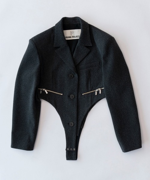 PRANK PROJECT(プランクプロジェクト)の「ロンパースジャケット / Rompers jacket(テーラードジャケット・レディース・グレー/ブラック・FREE)」の9枚目の写真