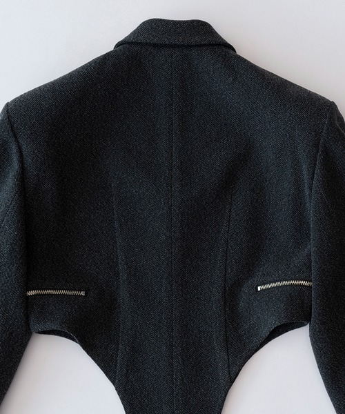PRANK PROJECT(プランクプロジェクト)の「ロンパースジャケット / Rompers jacket(テーラードジャケット・レディース・グレー/ブラック・FREE)」の8枚目の写真