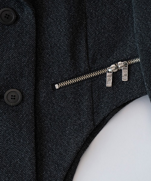 PRANK PROJECT(プランクプロジェクト)の「ロンパースジャケット / Rompers jacket(テーラードジャケット・レディース・グレー/ブラック・FREE)」の6枚目の写真