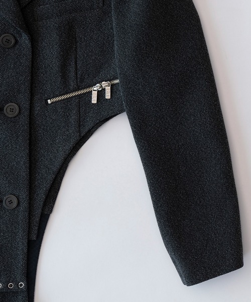 PRANK PROJECT(プランクプロジェクト)の「ロンパースジャケット / Rompers jacket(テーラードジャケット・レディース・グレー/ブラック・FREE)」の12枚目の写真