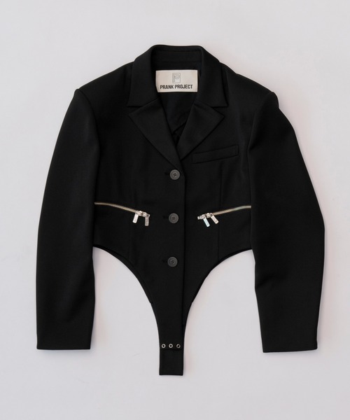PRANK PROJECT(プランクプロジェクト)の「ロンパースジャケット / Rompers jacket(テーラードジャケット・レディース・グレー/ブラック・FREE)」の19枚目の写真